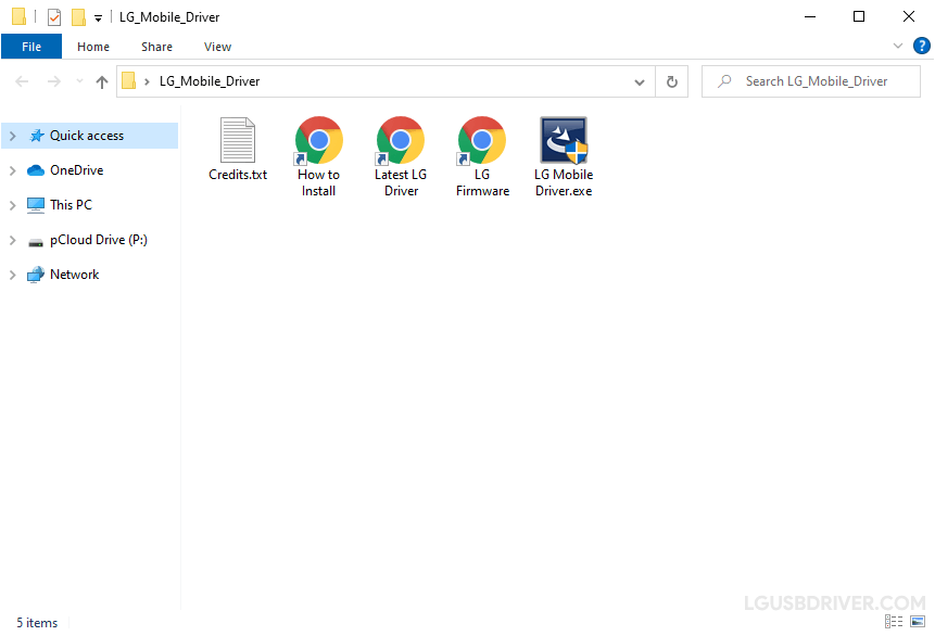 LG Driver Files